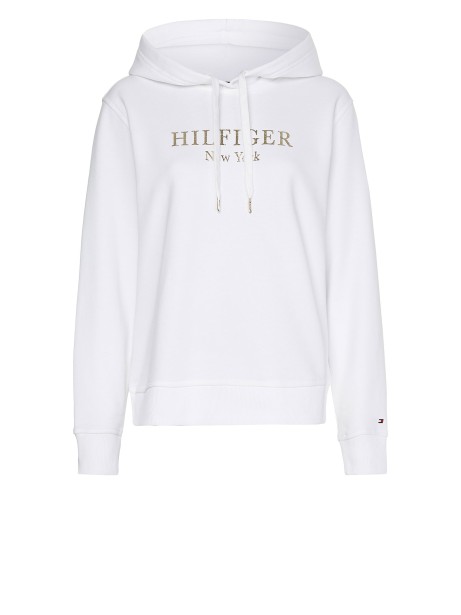 Sweatshirt with metallic logo