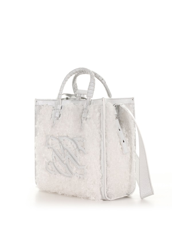 Ale Yeti shopping bag with eco fur