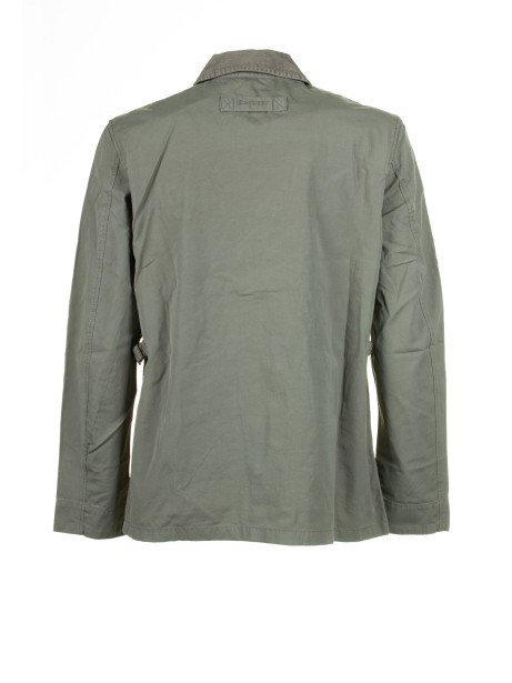 Cotton jacket with pockets and buttons