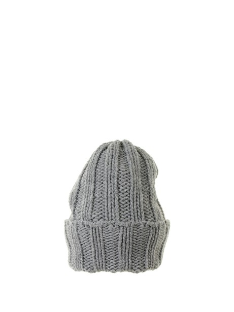 Gray cashmere beanie