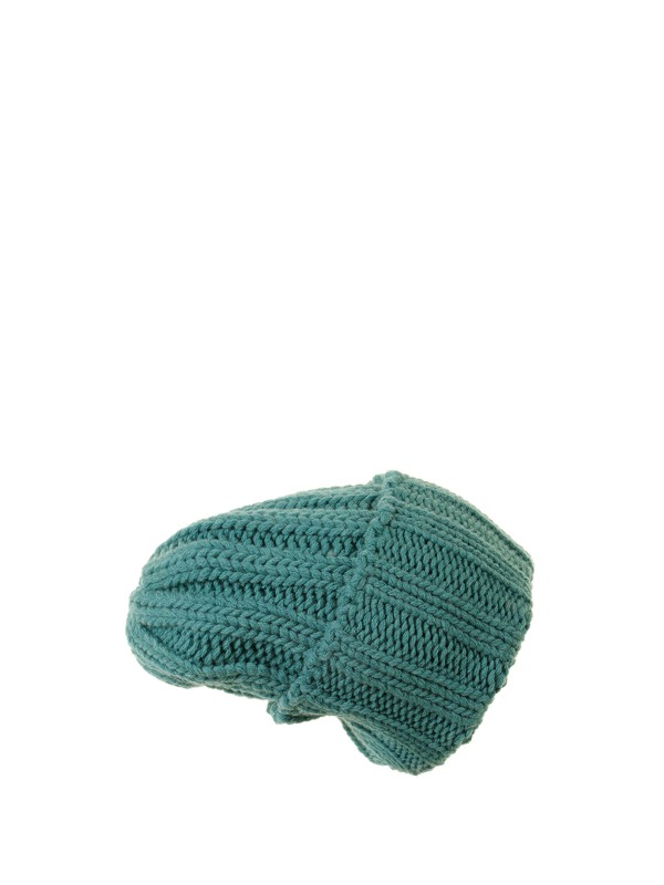 Berretto in cashmere verde